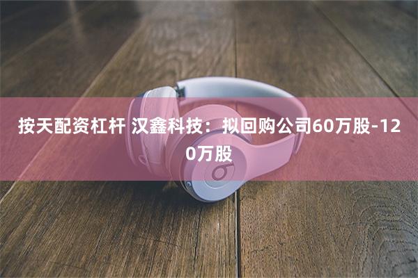 按天配资杠杆 汉鑫科技：拟回购公司60万股-120万股