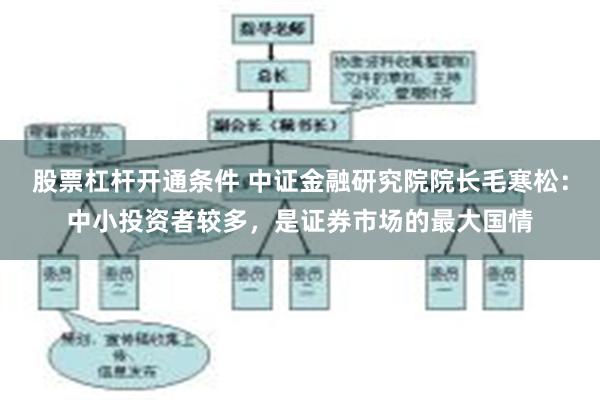 股票杠杆开通条件 中证金融研究院院长毛寒松：中小投资者较多，是证券市场的最大国情