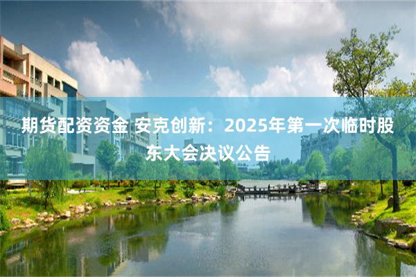 期货配资资金 安克创新：2025年第一次临时股东大会决议公告