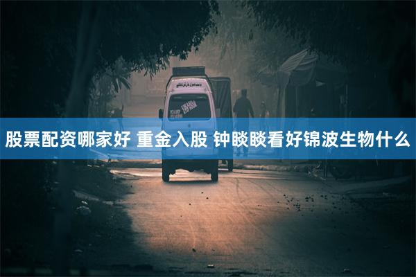 股票配资哪家好 重金入股 钟睒睒看好锦波生物什么