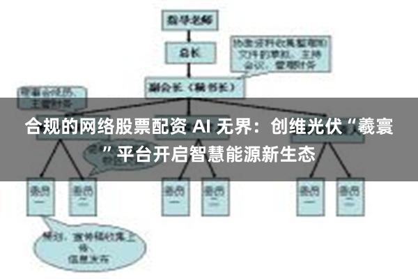 合规的网络股票配资 AI 无界：创维光伏“羲寰”平台开启智慧能源新生态